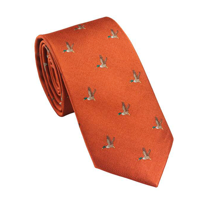 Laksen Flying Duck Tie - Blood Orange
